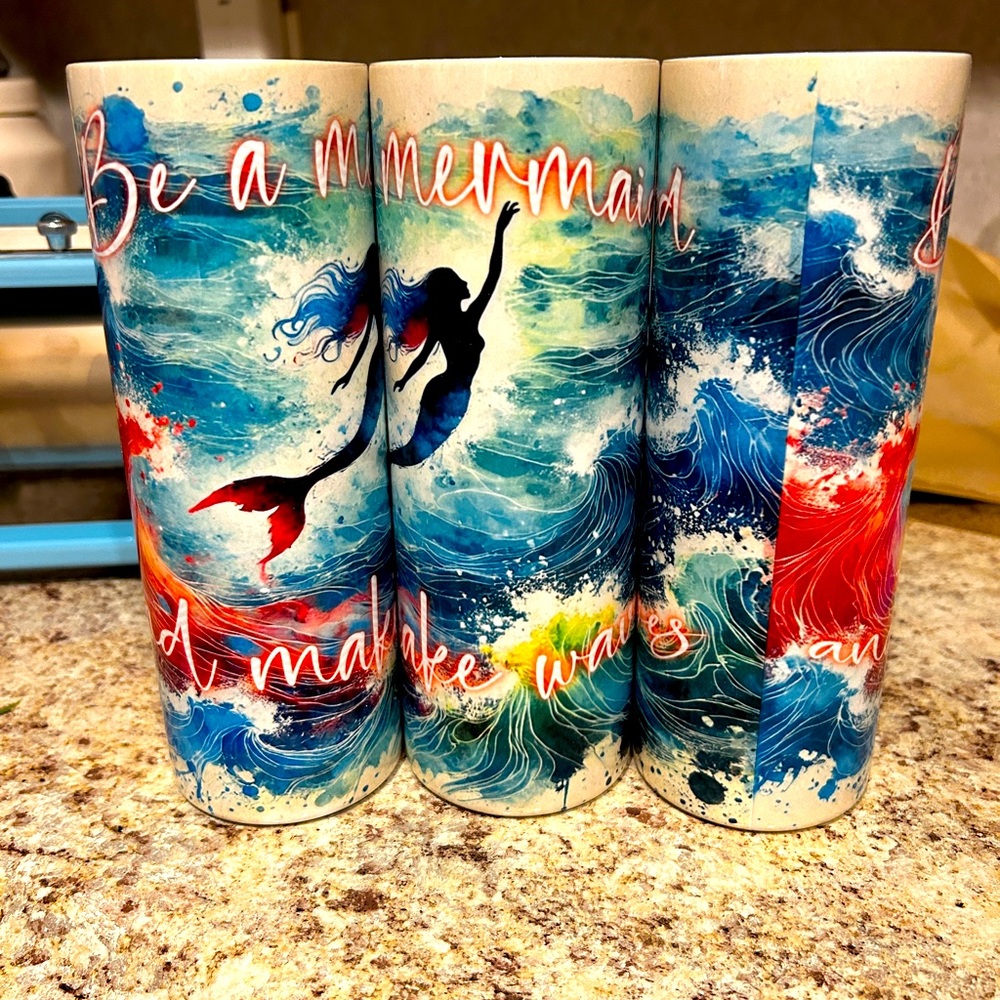 20 oz Tumblers with Straw, Cover and Anti Slip Bottom - Several unique designs